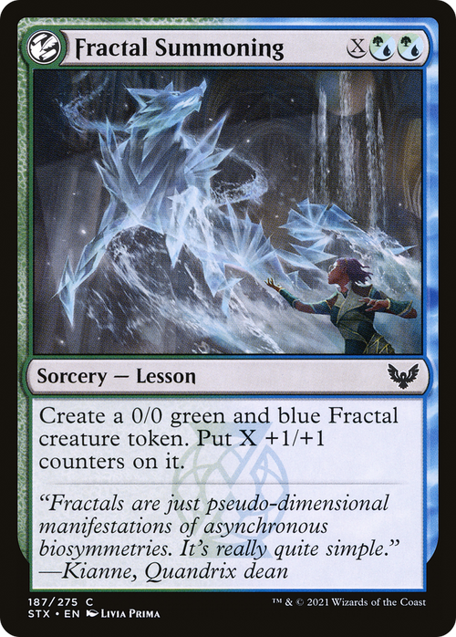 Fractal Summoning (STX-187) - Strixhaven: School of Mages: (lesson)