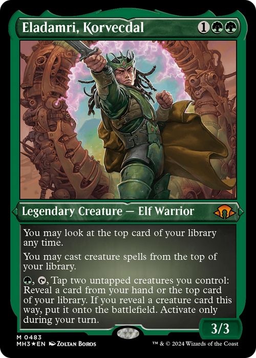 Eladamri, Korvecdal (Foil Etched) (MH3-483) - Modern Horizons 3 Foil