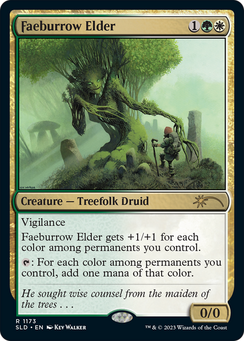 Faeburrow Elder (SLD-1173) - Secret Lair Drop: (Full Art)