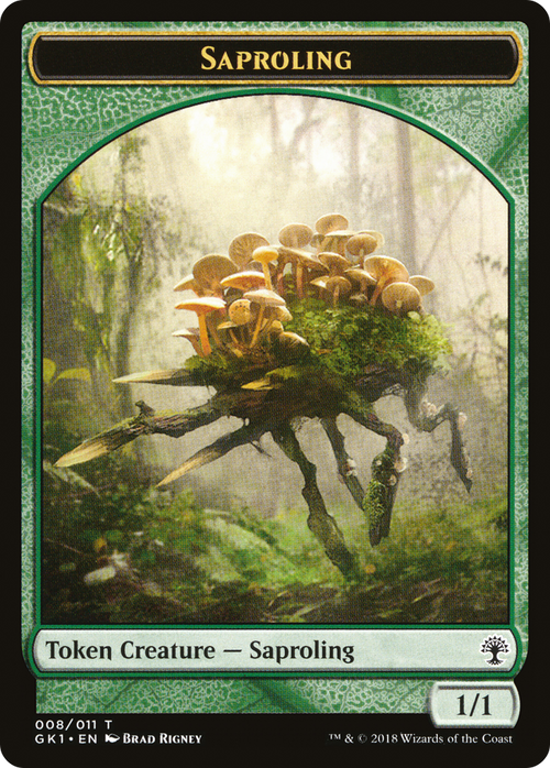Saproling // Elf Knight (TGK1-008) - GRN Guild Kit Tokens