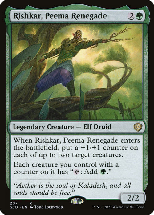Rishkar, Peema Renegade (SCD-207) - Starter Commander Decks