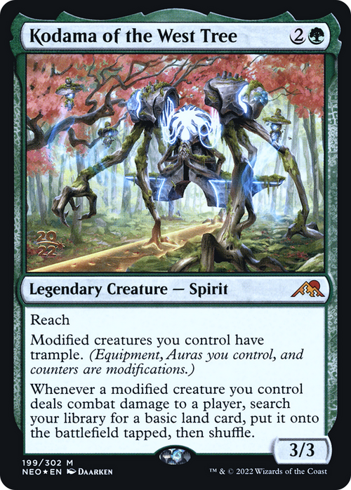 Kodama of the West Tree (PRE-199) - Kamigawa: Neon Dynasty Promos Foil