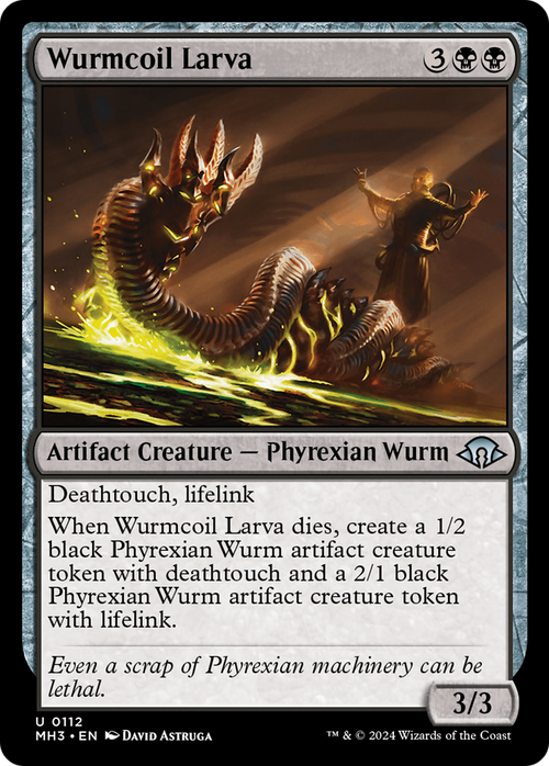 Wurmcoil Larva (MH3-112) - Modern Horizons 3 Foil