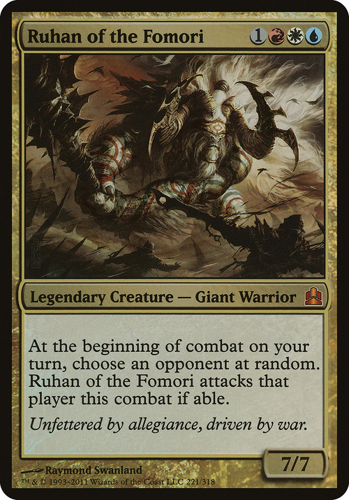 Ruhan of the Fomori (Commander) (OVER-221) - Commander 2011 Oversized Foil