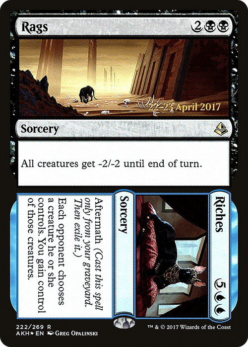 Rags // Riches (PRE-222S) - Amonkhet Promos Foil