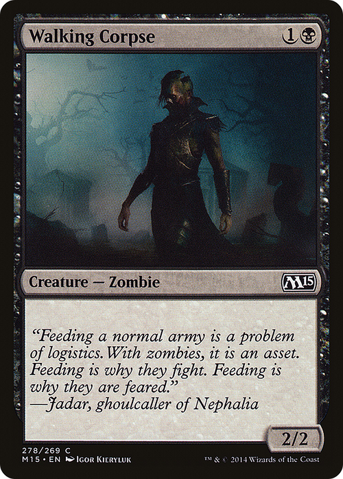 Walking Corpse (M15-278) - Magic 2015 Foil