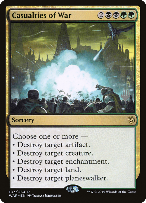 Casualties of War (PPZNR-187P) - War of the Spark Promos Foil
