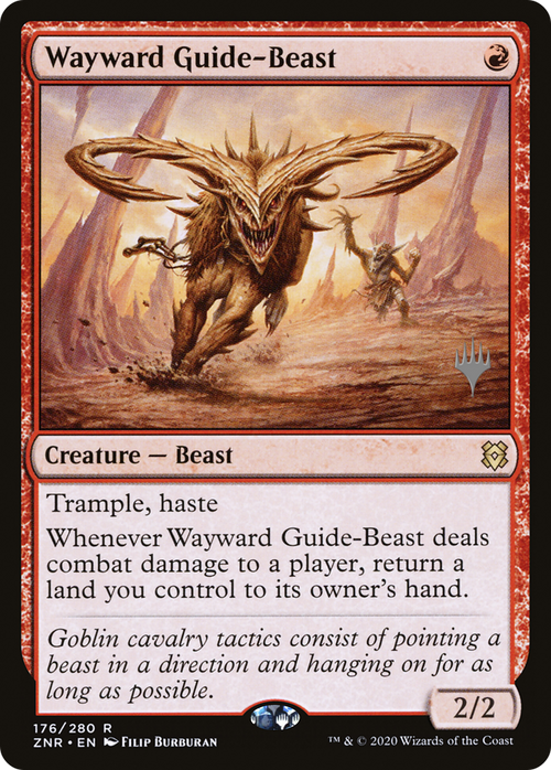 Wayward Guide-Beast (PPZNR-176P) - Zendikar Rising Promos