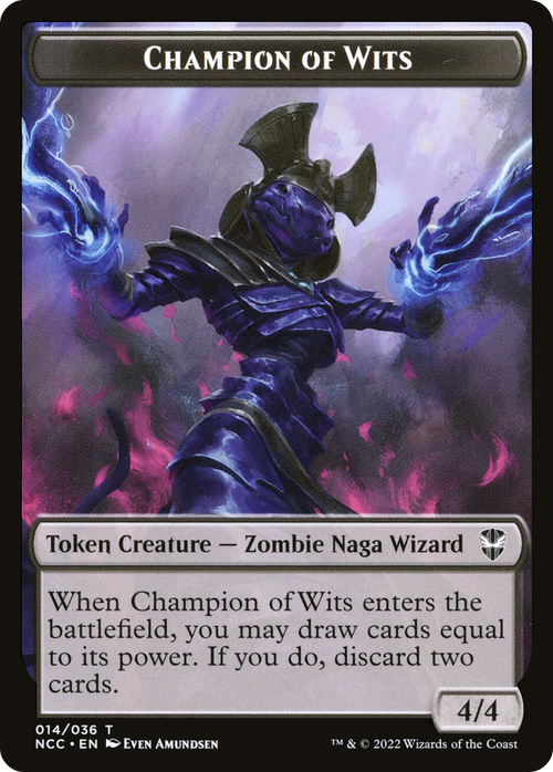 Champion of Wits (TNCC-014) - New Capenna Commander Tokens