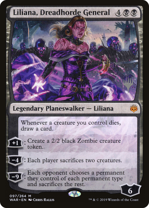 Liliana, Dreadhorde General (PPTHB-97P) - War of the Spark Promos