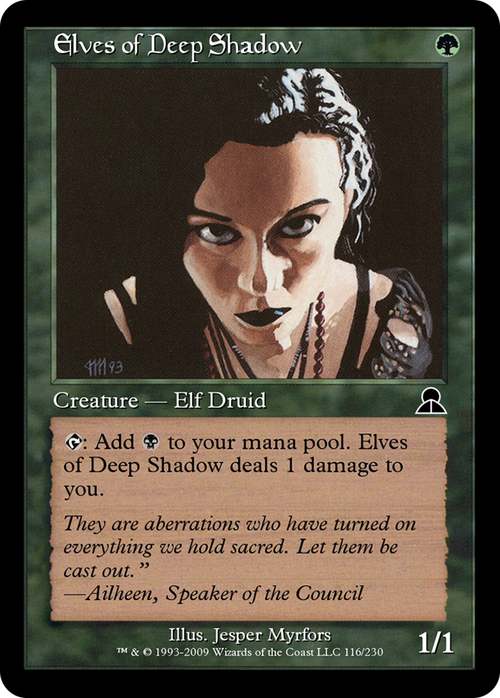 Elves of Deep Shadow (ME3-116) - Masters Edition III Foil