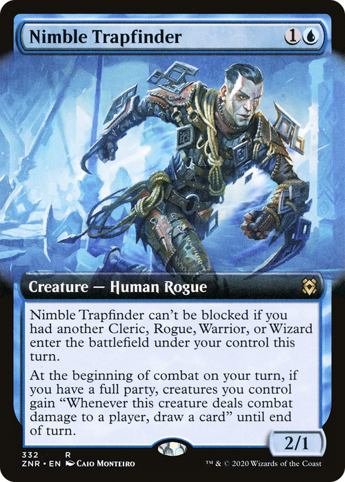 Nimble Trapfinder (Extended Art) (ZNR-332) - Zendikar Rising: (Extended Art) Foil