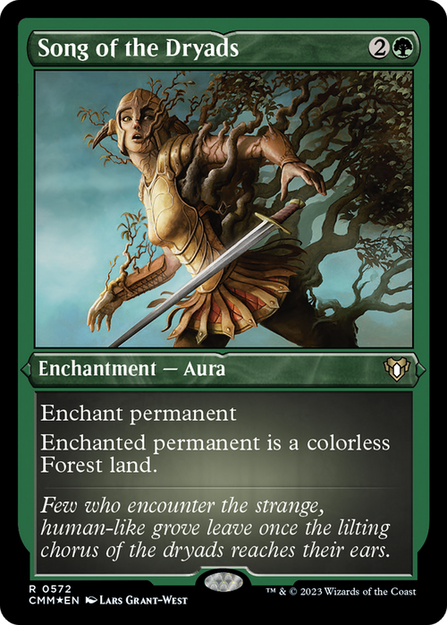 Song of the Dryads (Foil Etched) (CMM-572) - Commander Masters Foil