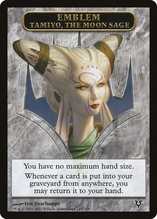 Tamiyo, the Moon Sage Emblem (AVR-008) - Avacyn Restored Tokens