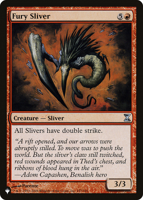 Fury Sliver (LIST-157/301) - The List