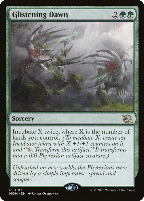 Glistening Dawn (PPMOM-187) - March of the Machine Promos Foil