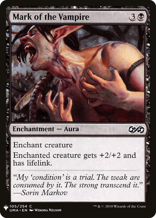 Mark of the Vampire (LIST-UMA-105) - The List