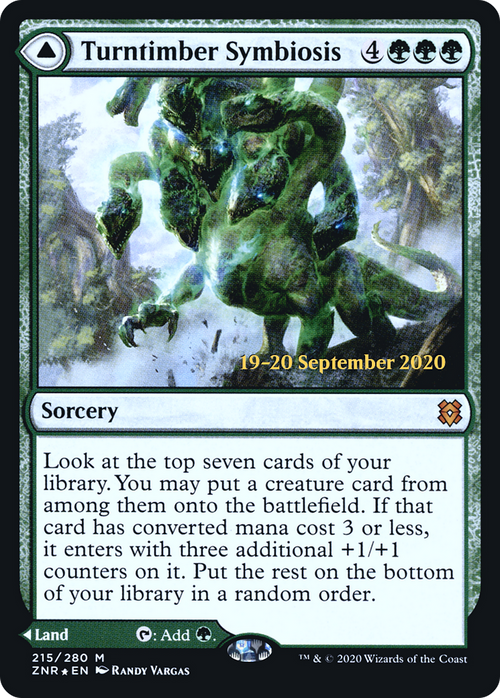 Turntimber Symbiosis (PRE-215S) - Zendikar Rising Promos Foil