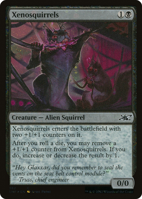 Xenosquirrels (Galaxy Foil) (UNF-382) - Unfinity Foil