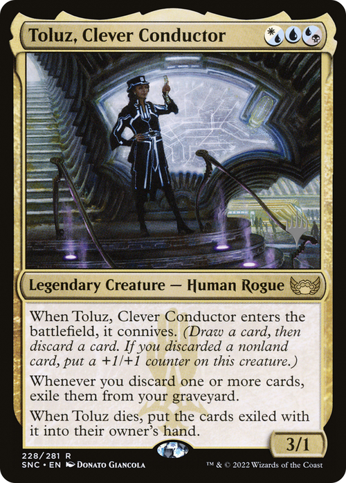 Toluz, Clever Conductor (PPSNC-228) - Streets of New Capenna Promos