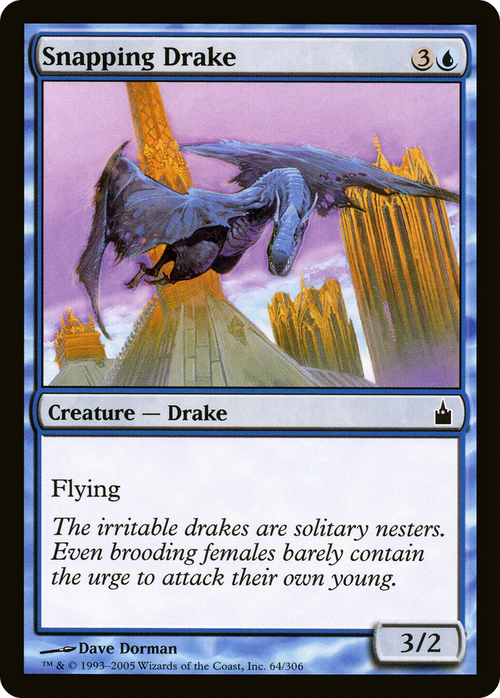 Snapping Drake (RAV-064) - Ravnica: City of Guilds Foil