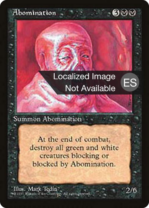 Abomination (4BB-) - Fourth Edition Foreign Black Border