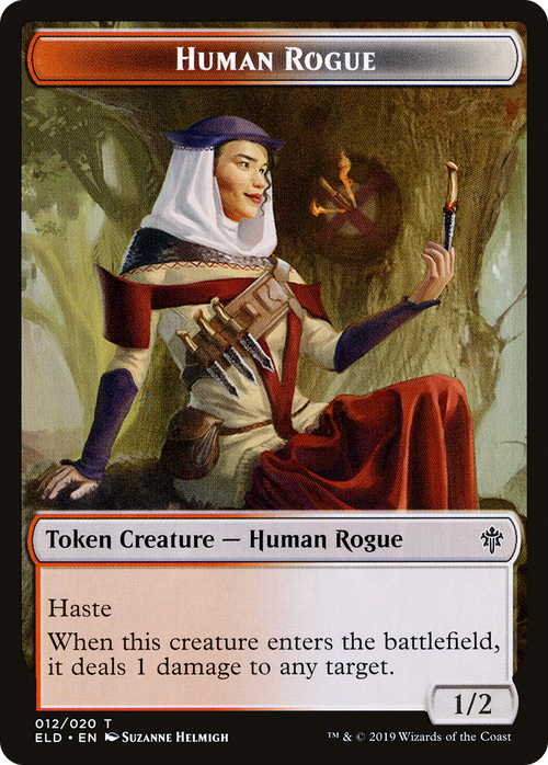 Human Rogue (TELD-012) - Throne of Eldraine Tokens