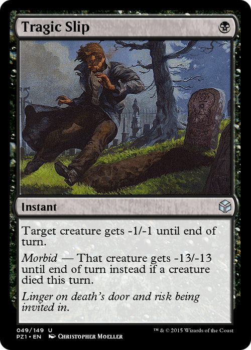 Tragic Slip (PZ1-049) - Legendary Cube Prize Pack Foil