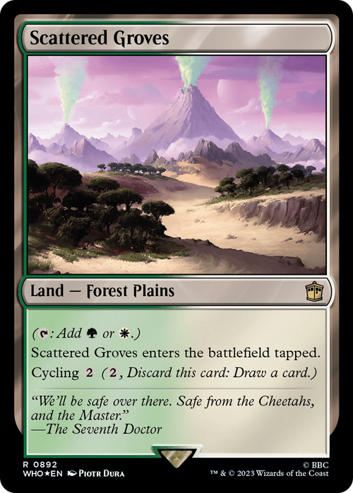 Scattered Groves (Surge Foil) (WHO-892) - Doctor Who Foil