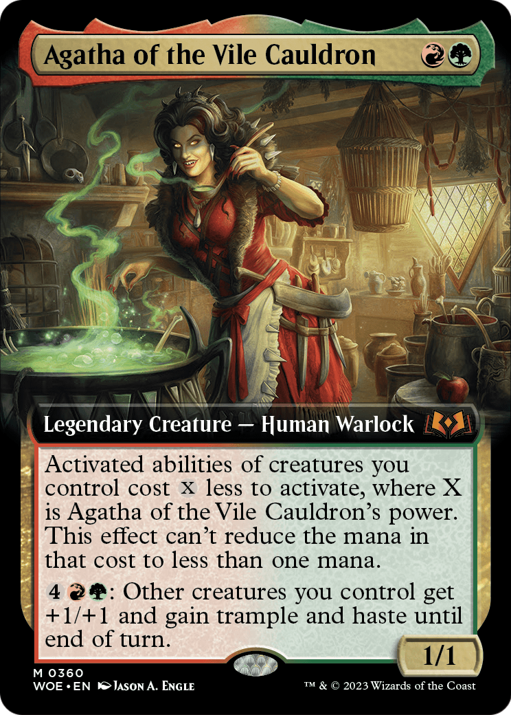 Agatha of the Vile Cauldron (Extended Art) (WOE-360) - Wilds of Eldraine: (Extended Art) Foil