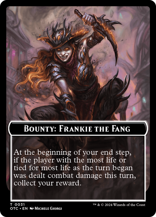 Bounty: Frankie The Fang // Wanted! (TOTC-031) - Outlaws of Thunder Junction Commander Tokens Foil