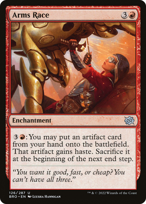 Arms Race (BRO-126) - The Brothers' War Foil