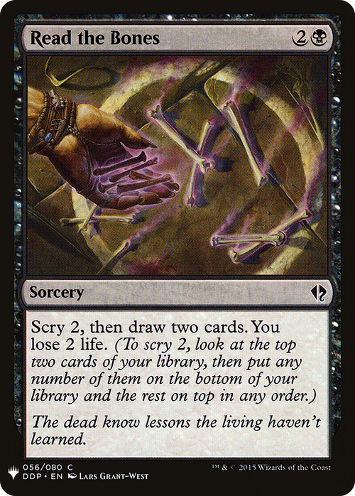 Read the Bones (LIST-DDP-56) - The List