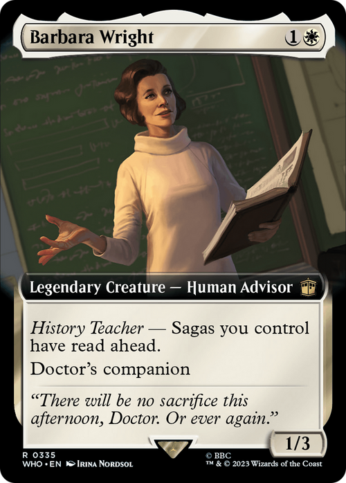 Barbara Wright (Extended Art) (WHO-335) - Doctor Who: (Extended Art)