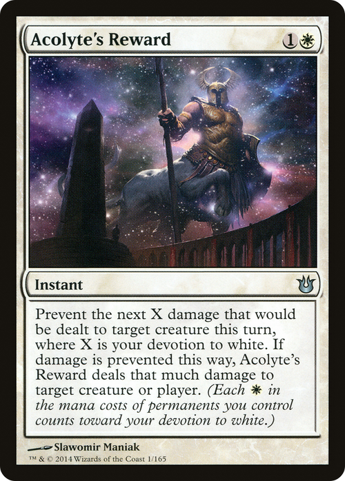 Acolyte's Reward (BNG-001) - Born of the Gods Foil