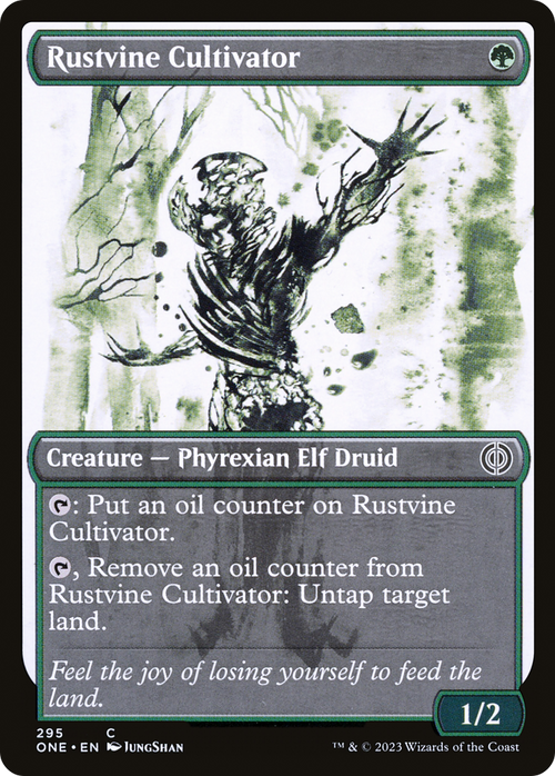 Rustvine Cultivator (Showcase) (ONE-295) - Phyrexia: All Will Be One: (Showcase) Foil