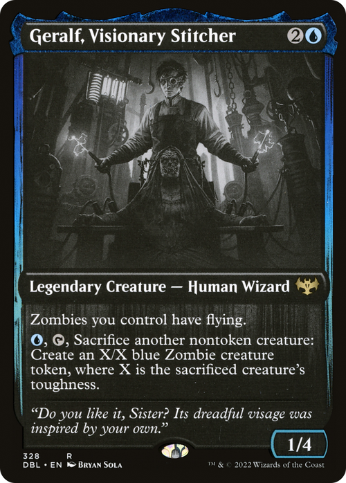 Geralf, Visionary Stitcher (DBL-328) - Innistrad: Double Feature Foil