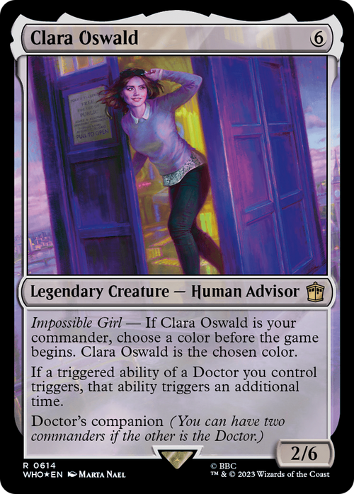Clara Oswald (Surge Foil) (WHO-614) - Doctor Who Foil