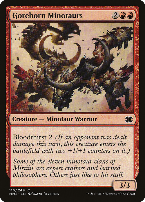 Gorehorn Minotaurs (MM2-116) - Modern Masters 2015