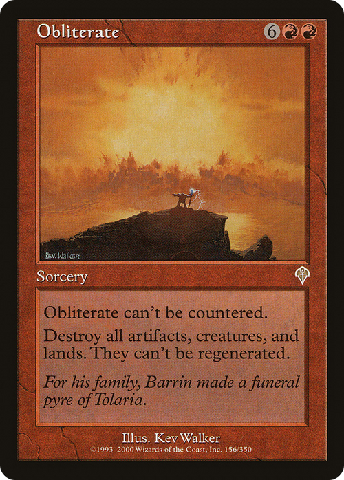 Obliterate (INV-156) - Invasion