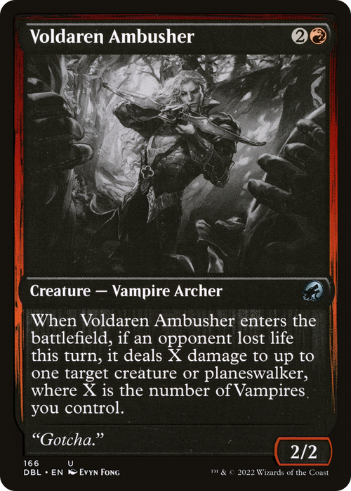Voldaren Ambusher (DBL-166) - Innistrad: Double Feature Foil