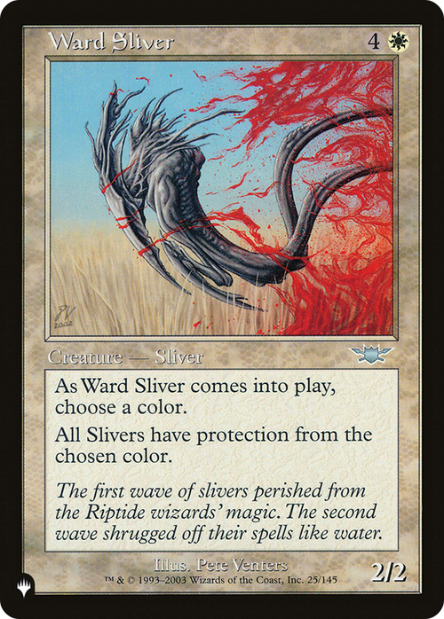 Ward Sliver (LIST-LGN-25) - The List