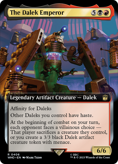 The Dalek Emperor (Extended Art) (WHO-406) - Doctor Who: (Extended Art) Foil