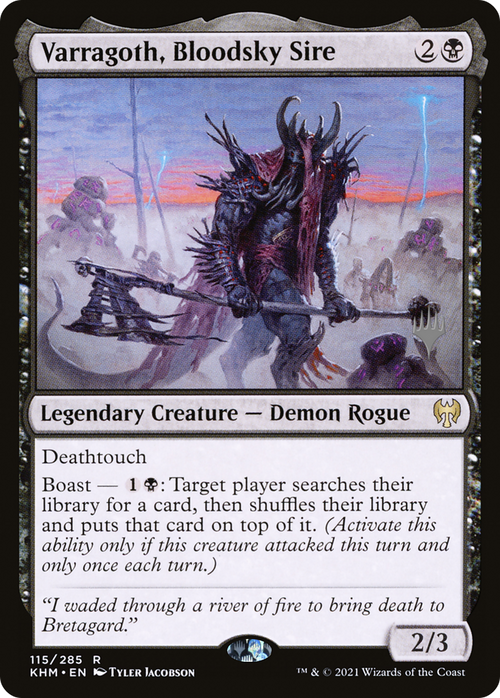 Varragoth, Bloodsky Sire (PPKHM-115P) - Kaldheim Promos