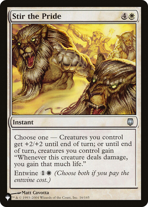 Stir the Pride (LIST-DST-16) - The List