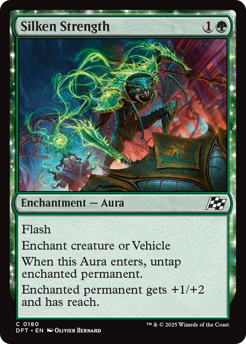 Silken Strength (DFT-180) - Aetherdrift: (enchantment) Foil