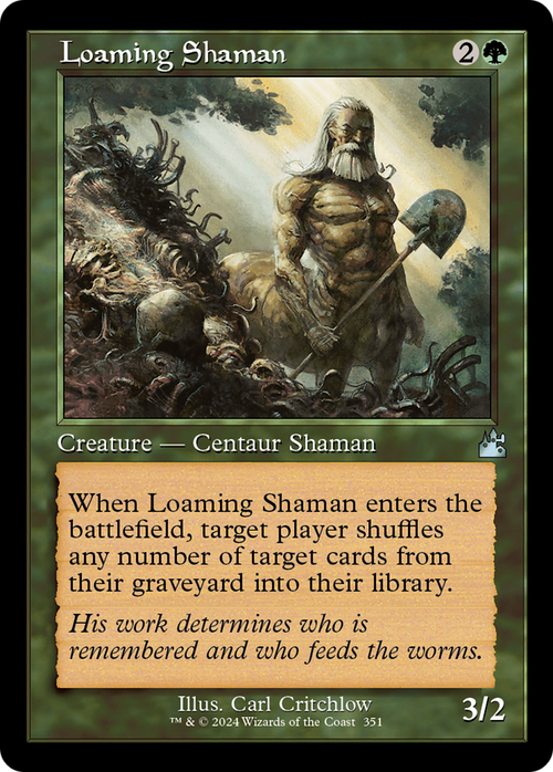 Loaming Shaman (Retro Frame) (RVR-351) - Ravnica Remastered Foil