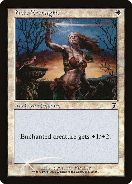 Holy Strength (7ED-020) - 7th Edition Foil