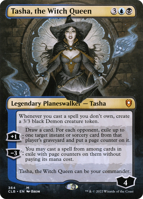 Tasha, the Witch Queen (Borderless) (CLB-364) - Commander Legends: Battle for Baldur's Gate