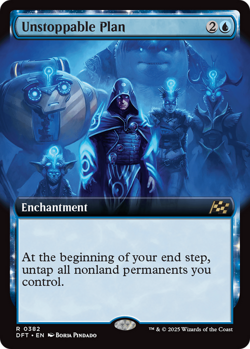 Unstoppable Plan (Extended Art) (DFT-382) - Aetherdrift: (enchantment, Extended Art)
